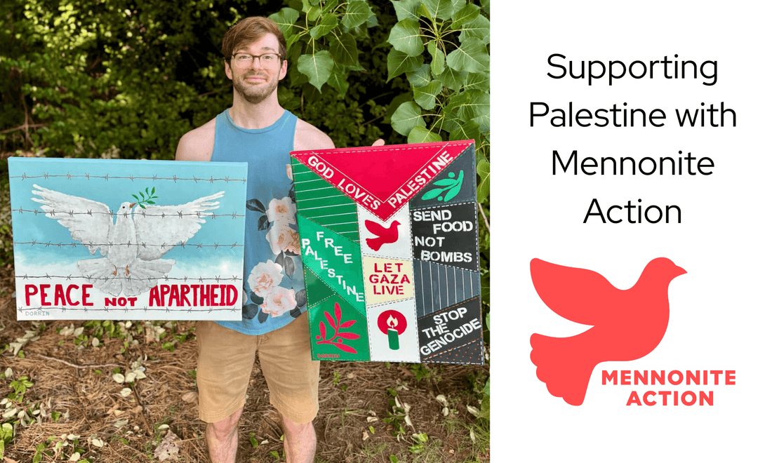 Artistic representation advocating for Palestinian rights, supporting peace not apartheid.