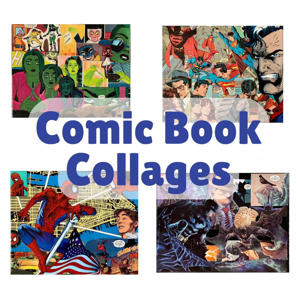 Comic Book Collages - Comic Book Collages - Dorrin Gingerich Art -