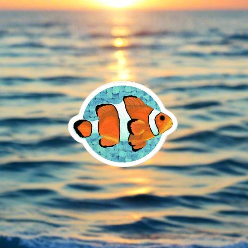 Clownfish Sticker - Dorrin Gingerich Art