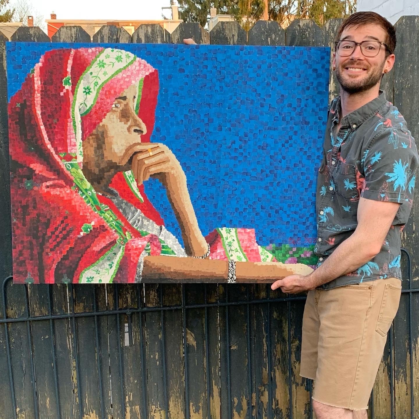 Indiana Women at Wedding
| 30x40 | ORIGINAL - Indiana Women at Wedding
| 30x40 | ORIGINAL - Dorrin Gingerich Art - Indian Woman at Wedding | 30x40 | Acrylic Paint on Canvas Dorrin Gingerich Art