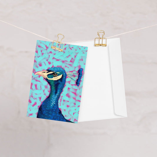 Peacock Greeting Cards - Dorrin Gingerich Art