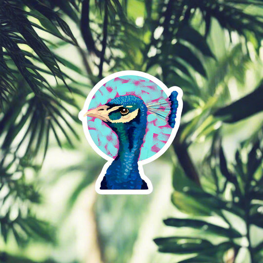 Peacock Sticker - Dorrin Gingerich Art
