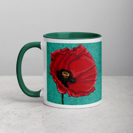 Poppy Flower 2 Mug - Poppy Flower 2 Mug - Dorrin Gingerich Art - Poppy 2 Mug Dorrin Gingerich Art