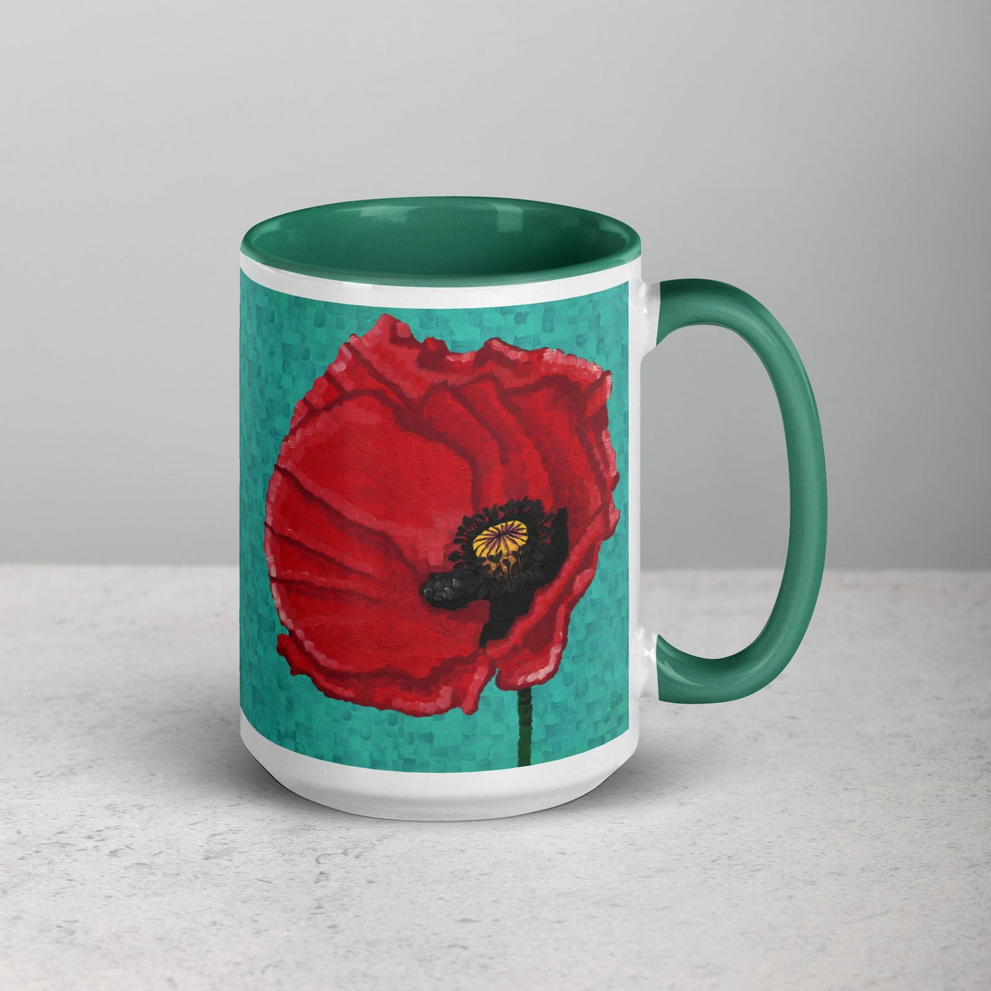 Poppy Flower 2 Mug - Poppy Flower 2 Mug - Dorrin Gingerich Art - Poppy 2 Mug Dorrin Gingerich Art