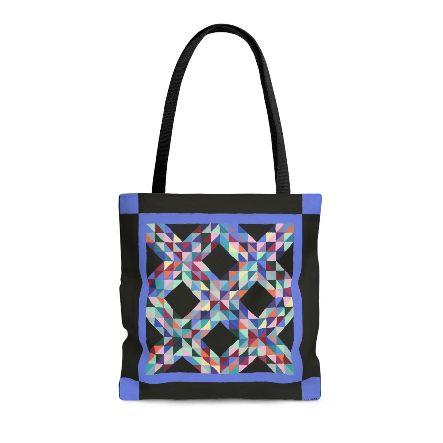 Quilt Tote Bag - Quilt Tote Bag - Dorrin Gingerich Art - Quilt 1 Tote Bag Dorrin Gingerich Art - Quilt tote bag product photo on white background, decorative prints and quality artwork transformed into durable fashion.