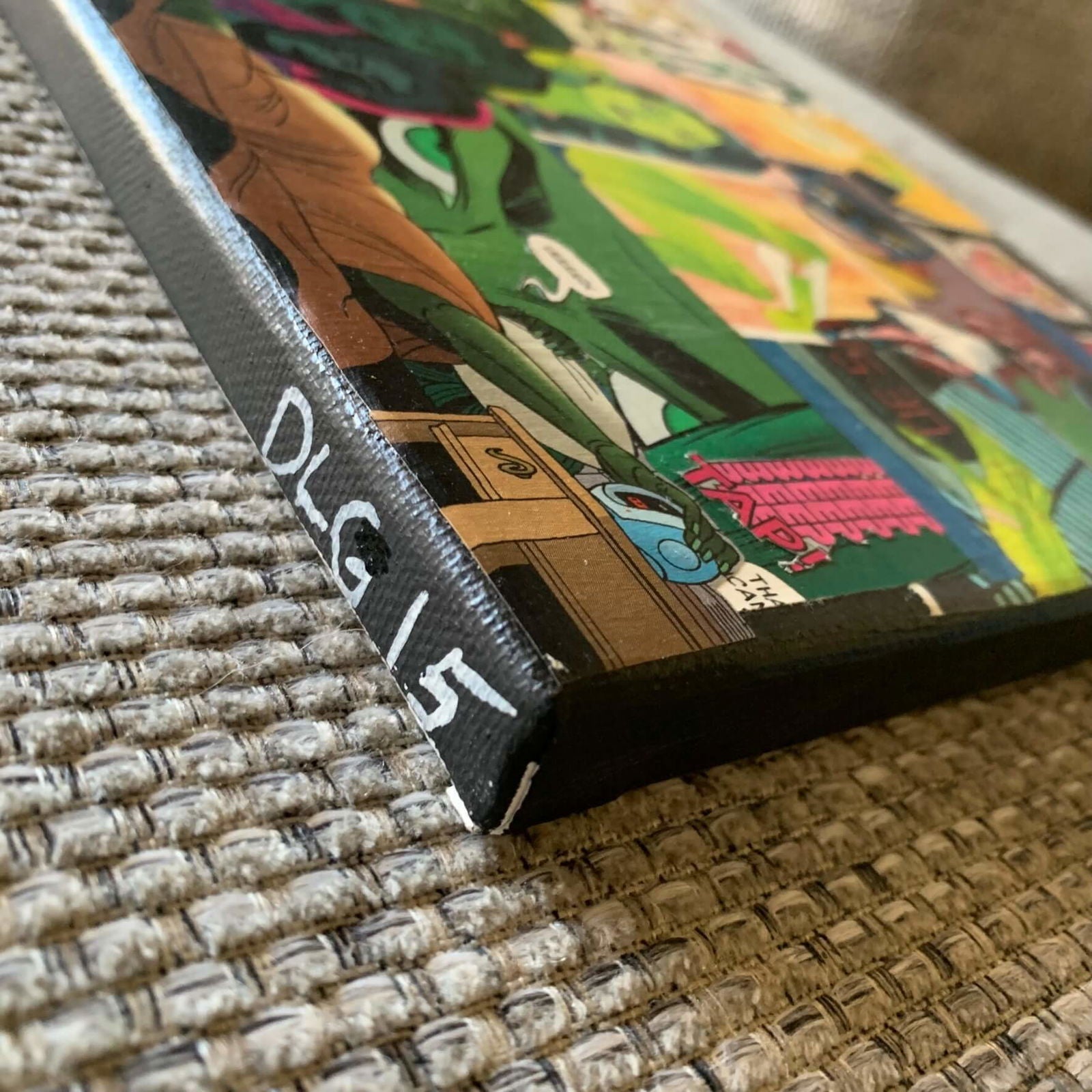 She-Hulk | Comic Collage | 8x10 | ORIGINAL - She-Hulk | Comic Collage | 8x10 | ORIGINAL - Dorrin Gingerich Art - She-Hulk 1 | 8x10 | Mod Podge on Canvas Dorrin Gingerich Art