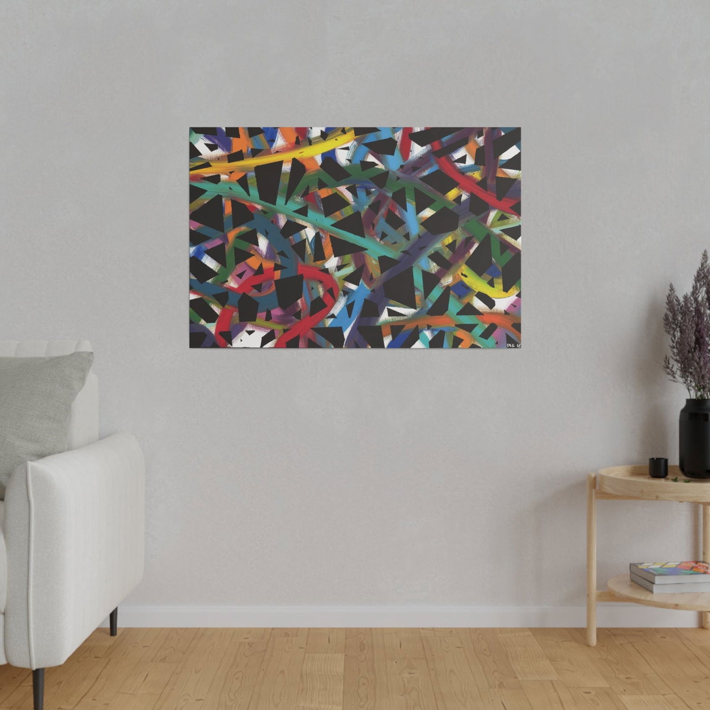 Cross Roads canvas — ideal paintings for home decor, full of energy and movement.
