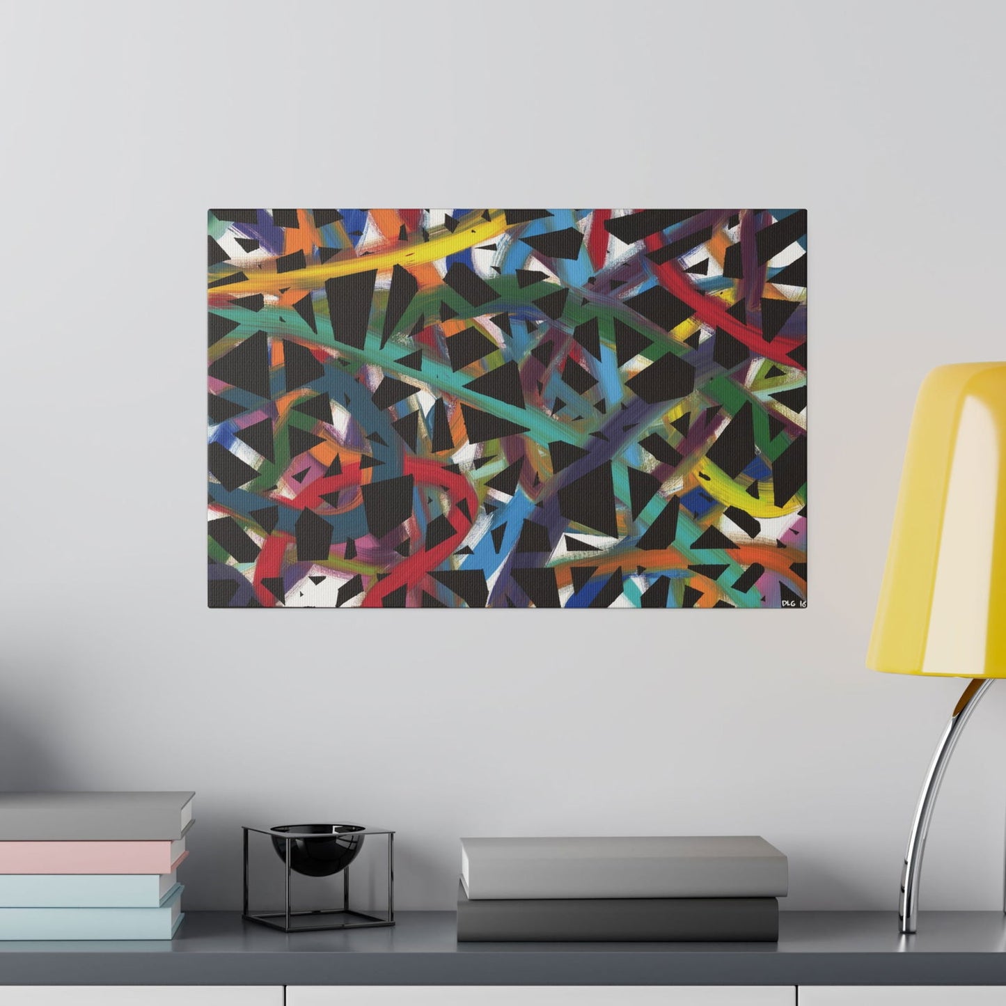 Colorful Cross Roads canvas — vibrant wall art prints for your living room or office.