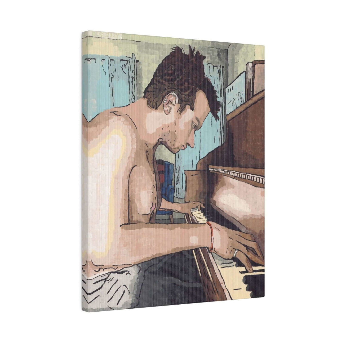 Ivory Keys designer canvas — sophisticated designer canvas wall art for collectors.