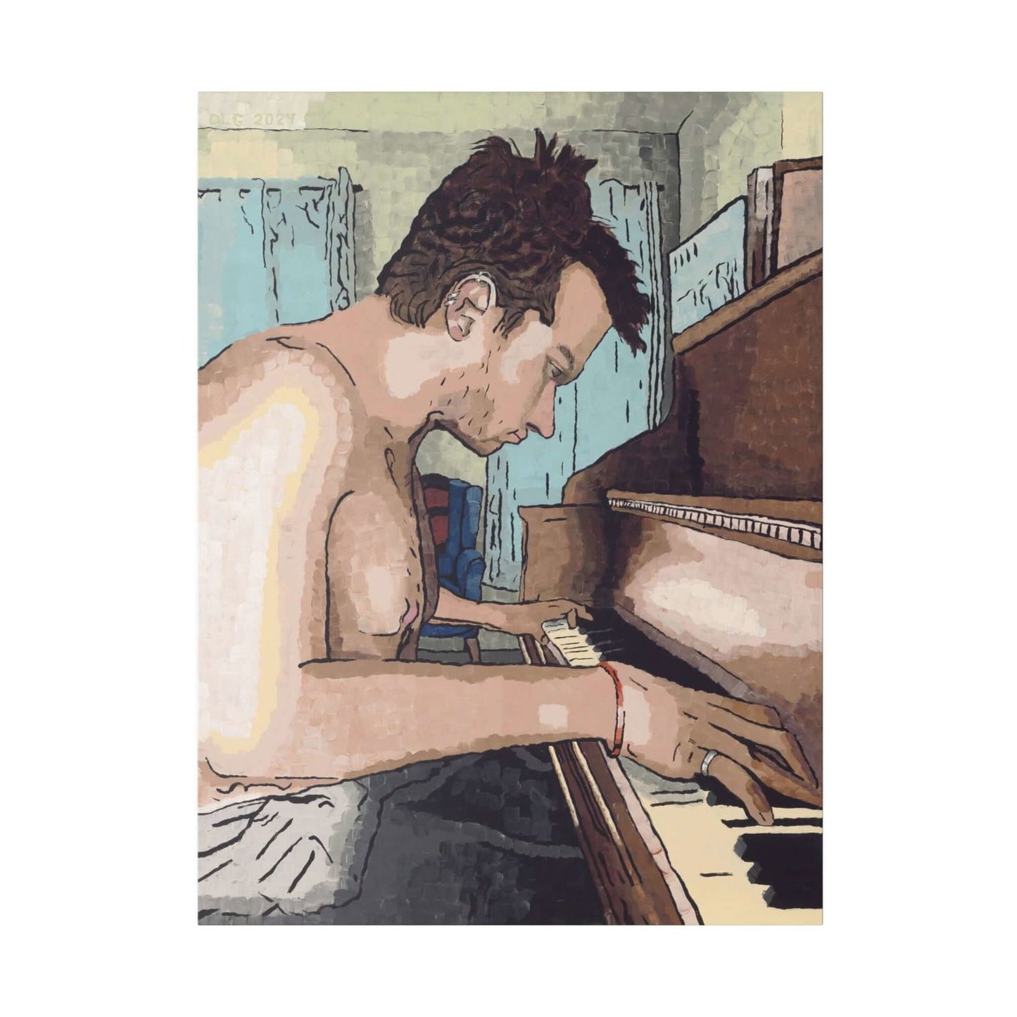 Ivory Keys canvas — top choice for paintings for home decor with modern framed style.