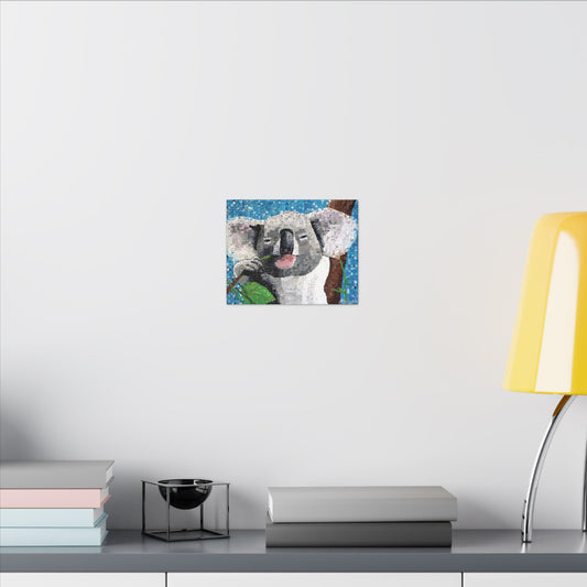 Koala animal art on poster canvas – original prints art available in 14x11 for wall to wall prints and canvas art gallery collections