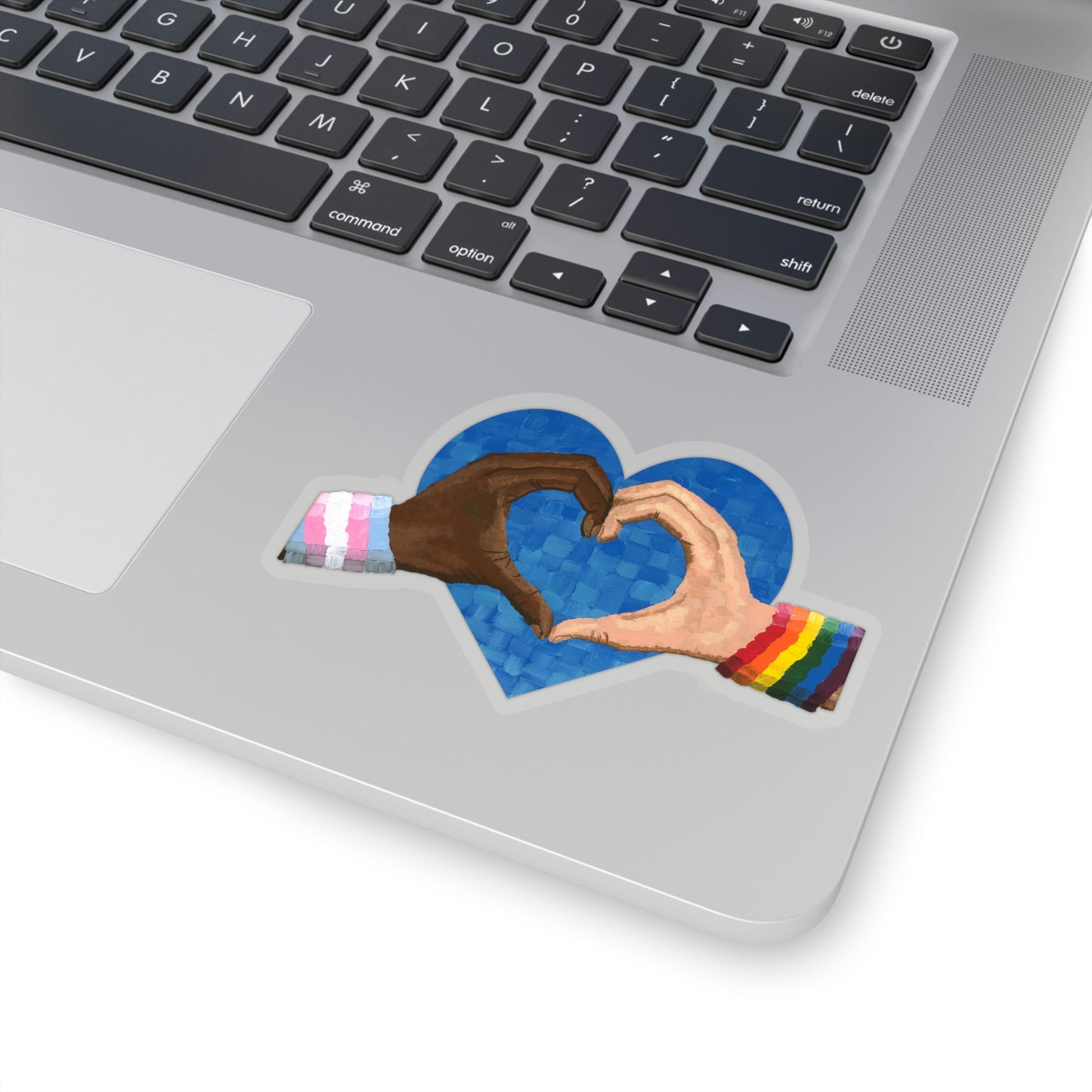 Loving Pride Heart Stickers Dorrin Gingerich Art