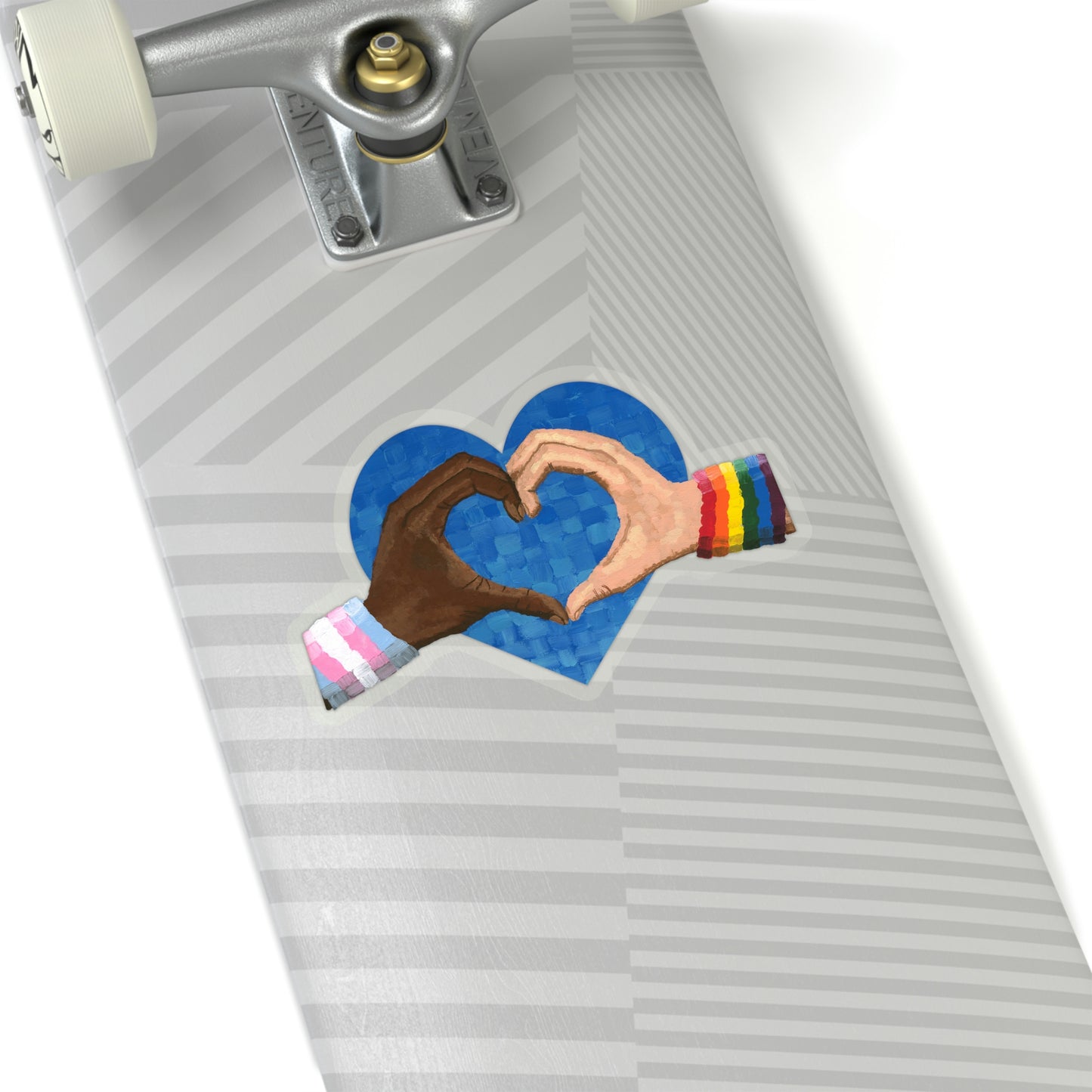 Loving Pride Heart Stickers Dorrin Gingerich Art