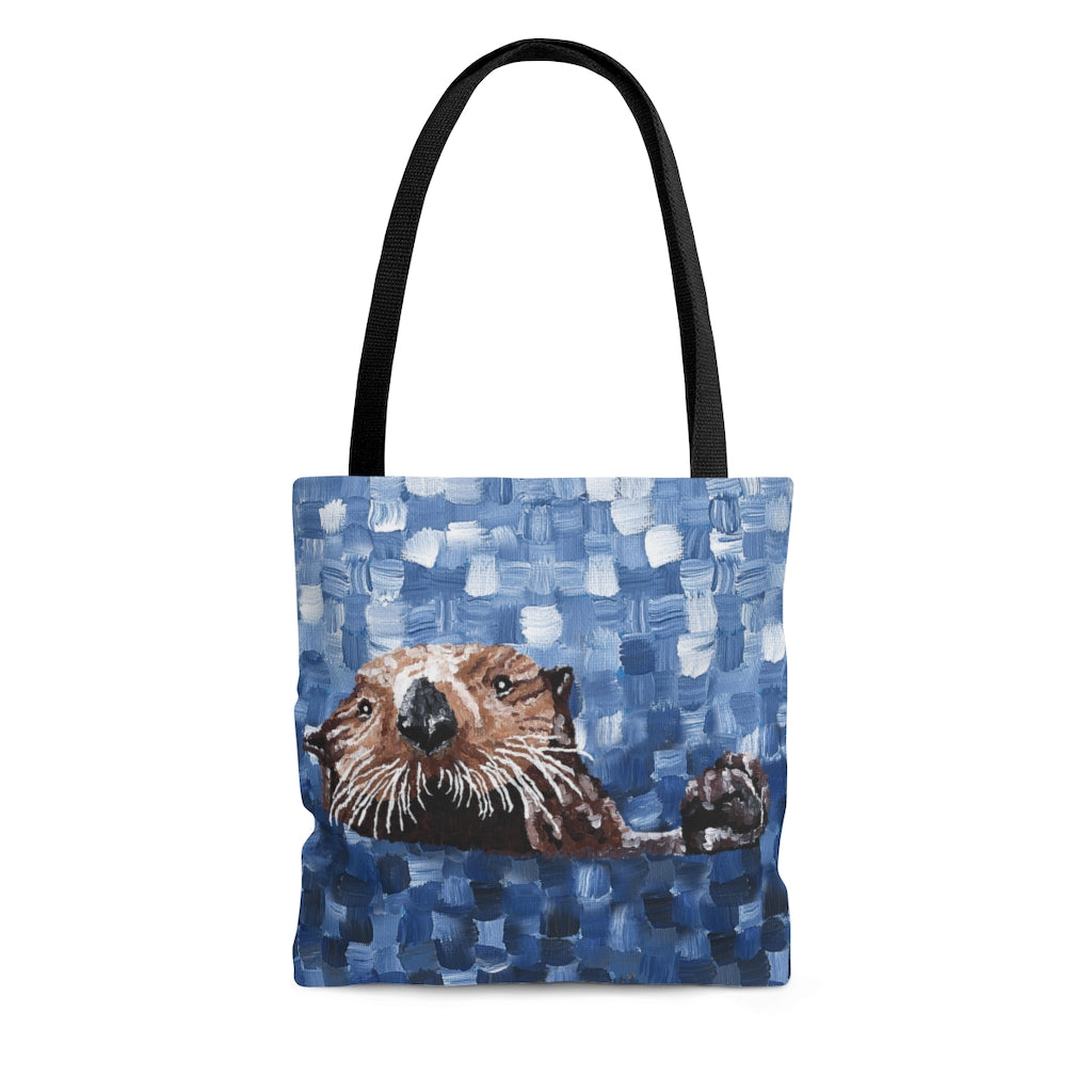 Otter 1 Tote Bag Dorrin Gingerich Art