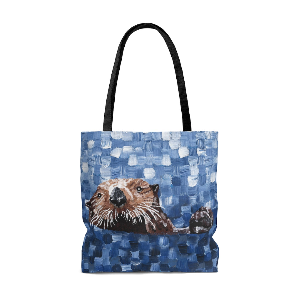 Otter 1 Tote Bag Dorrin Gingerich Art
