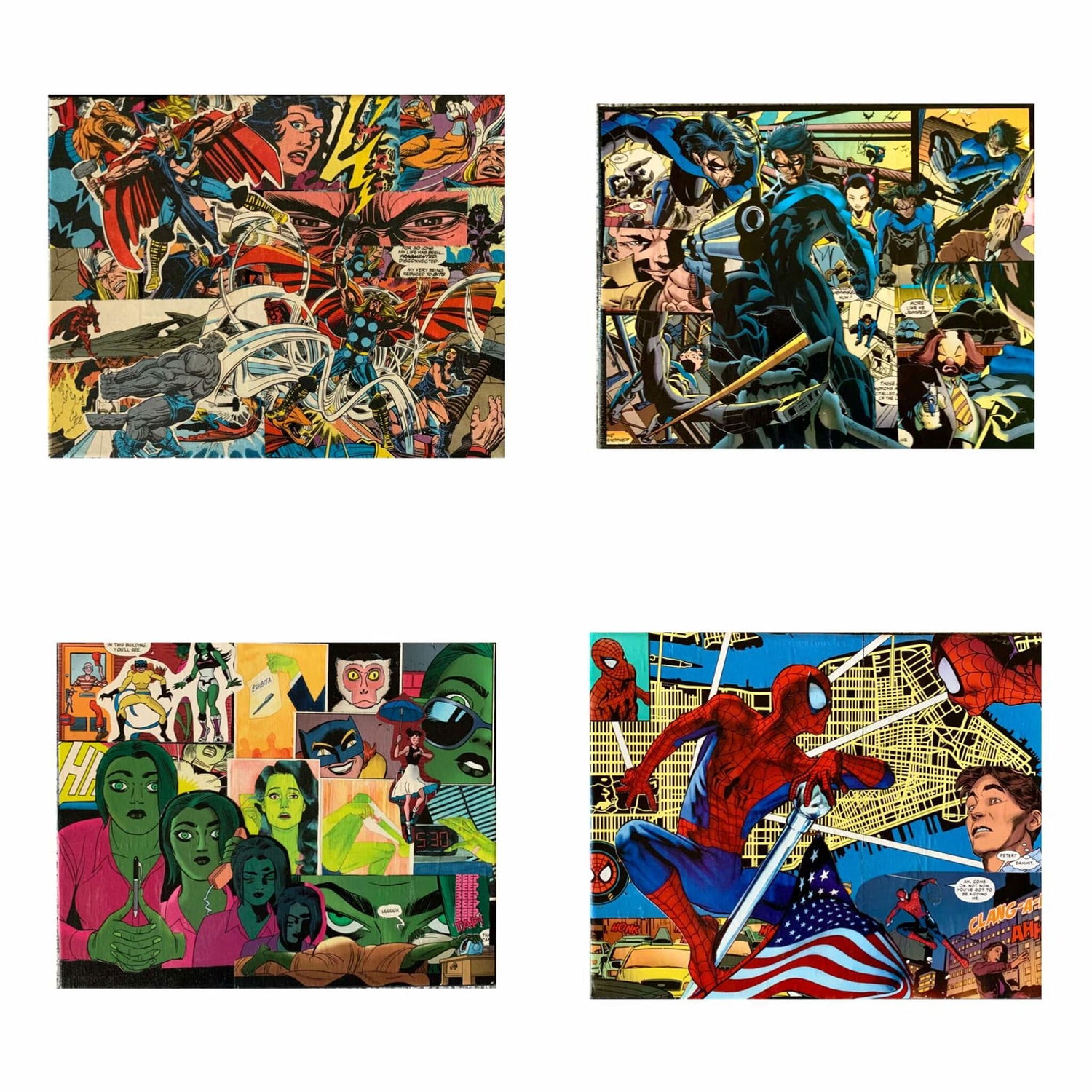 Comic Book Collages - Comic Book Collages - Dorrin Gingerich Art - 
