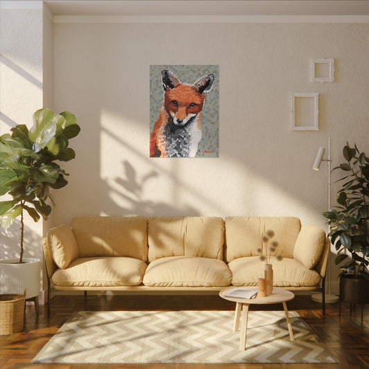 Red Fox Canvas Print | Bold Animal Portrait