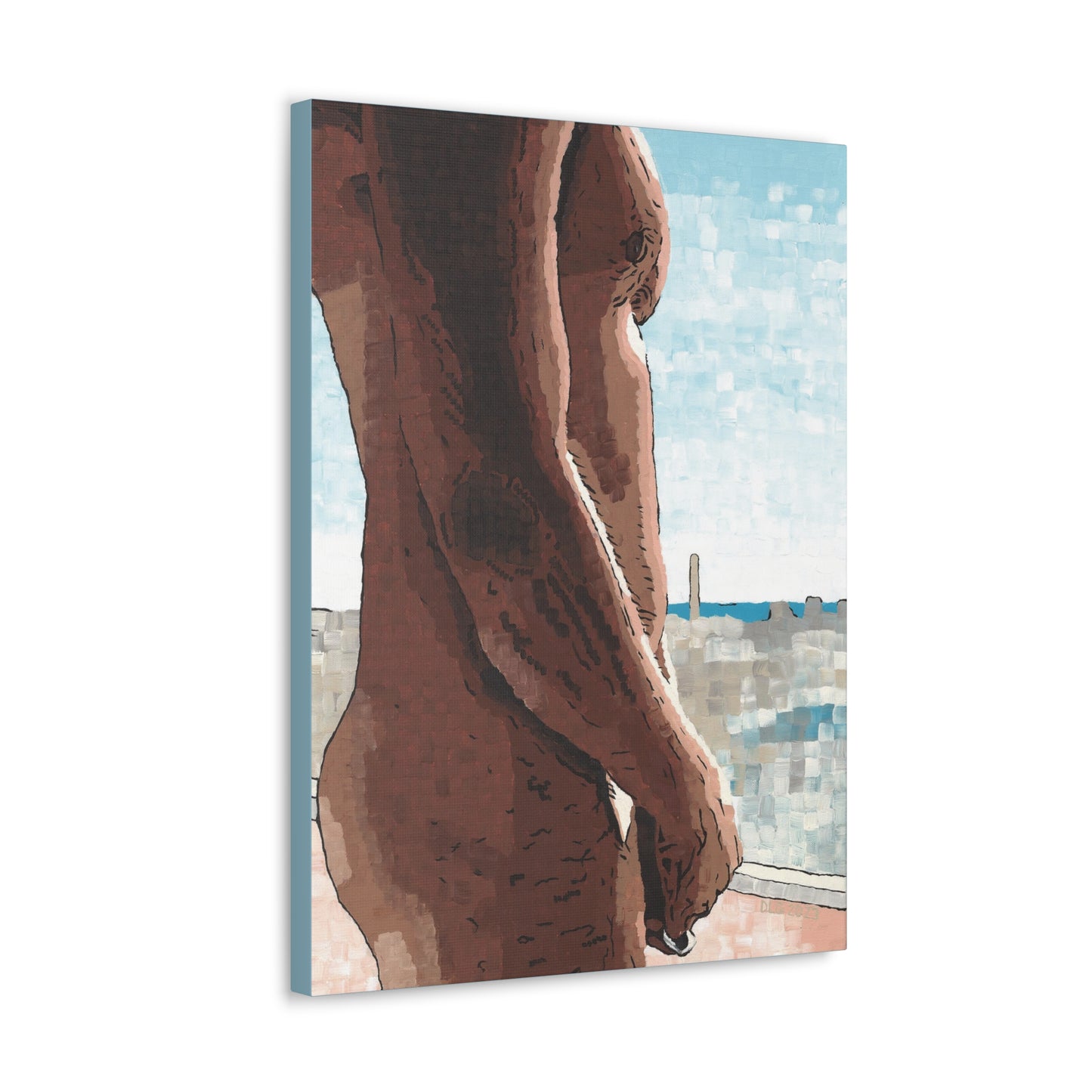 Naked Window Canva Dorrin Gingerich Art