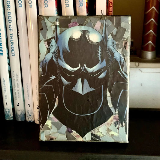 Batman Mask | Comic Collage | 5x7 | ORIGINAL - Batman Mask | Collage Collage | 5x7 | ORIGINAL - Dorrin Gingerich Art - Mini Batman Mask Collage Dorrin Gingerich Art