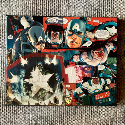 Captain America | Comic Collage | 8x10 | ORIGINAL - Dorrin Gingerich Art