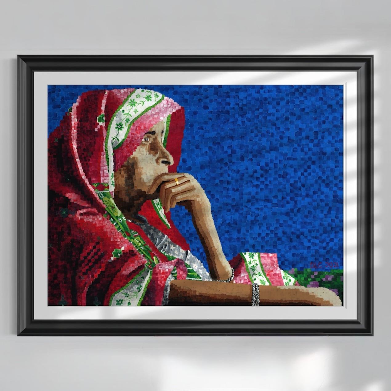 Indian Woman at Wedding | Art Print on Paper