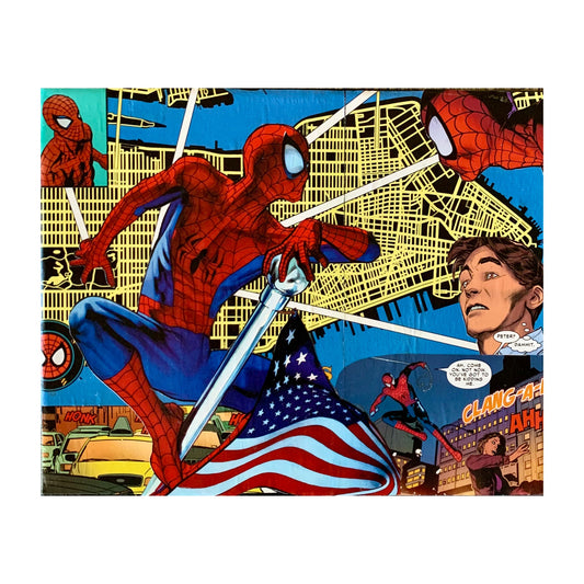 Spiderman | Comic Collage | 8x10 | Mod Podge on Canvas Dorrin Gingerich Art