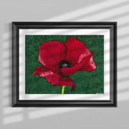 Poppy Flower 1 | Art Print on Paper