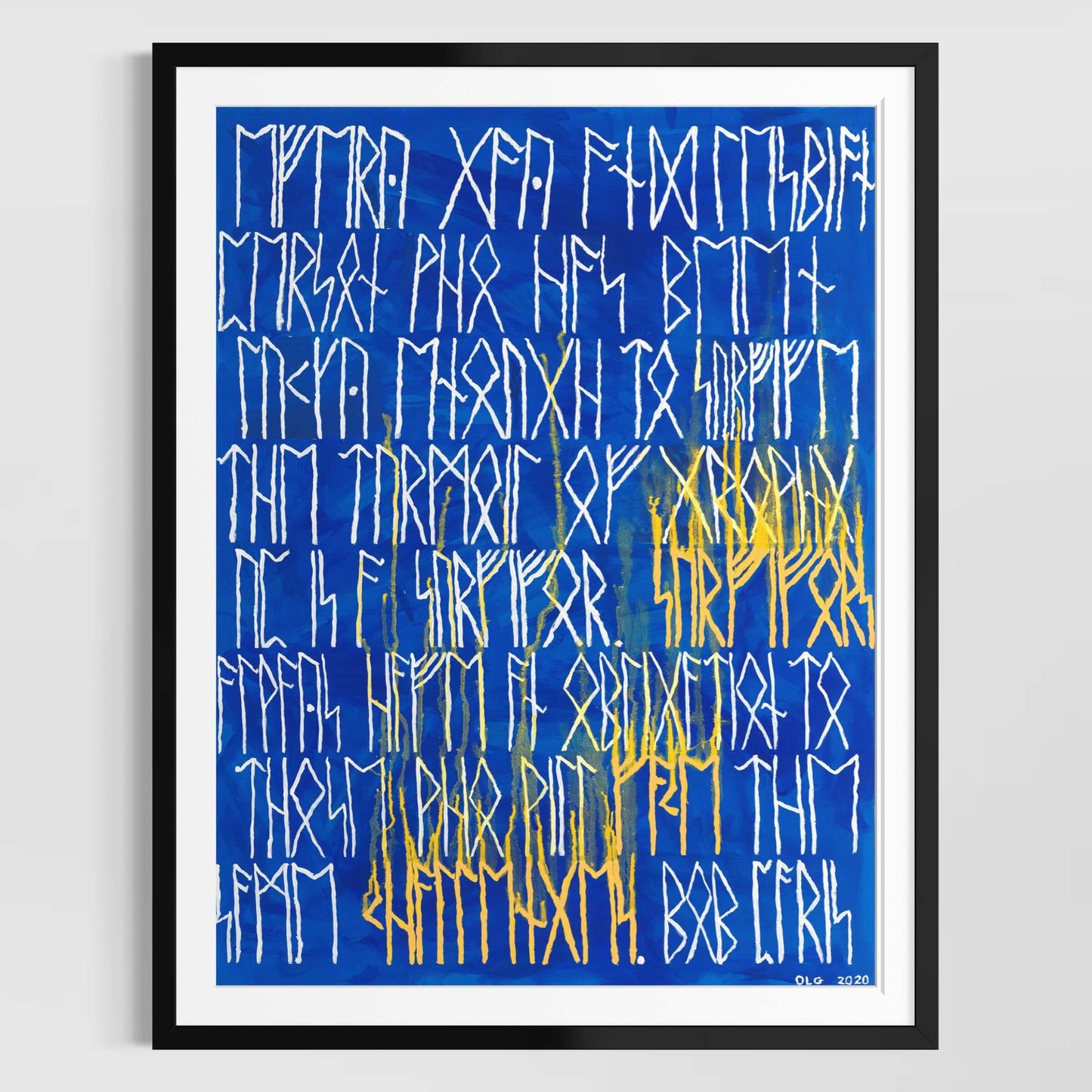 Norse Runes Message | Art Print on Paper