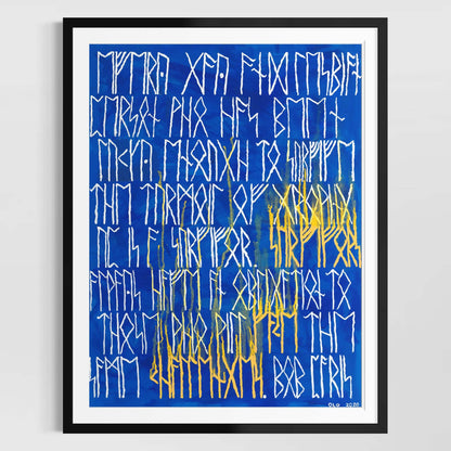 Norse Runes Message | Art Print on Paper