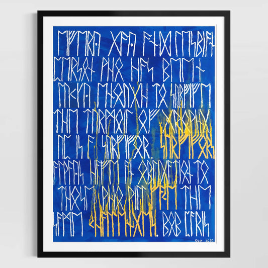 Norse Runes Message | Art Print on Paper