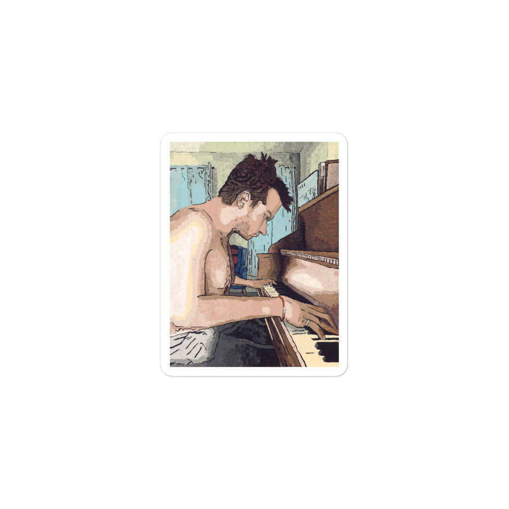 Ivory Keys Sticker - Dorrin Gingerich Art