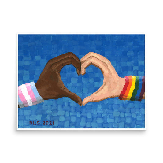 Loving Pride Art Print - Loving Pride Art Print - Dorrin Gingerich Art - Loving Pride Matte Print Dorrin Gingerich Art