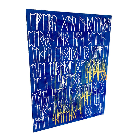 Norse Runes Message | 40x30 | ORIGINAL - Norse Runes Message | 40x30 | ORIGINAL - Dorrin Gingerich Art - Message 1 | 40x30 | Acrylic Paint on Canvas Dorrin Gingerich Art