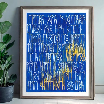 Norse Runes Message Art Print - Dorrin Gingerich Art