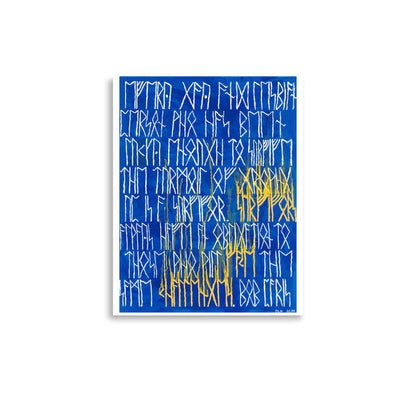 Norse Runes Message Art Print - Dorrin Gingerich Art