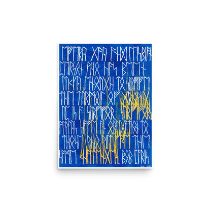 Norse Runes Message Art Print - Dorrin Gingerich Art