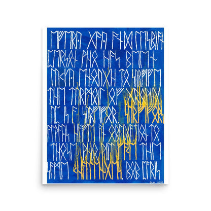 Norse Runes Message Art Print - Dorrin Gingerich Art