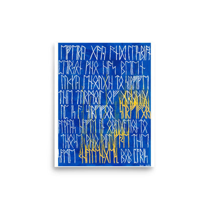 Norse Runes Message Art Print - Dorrin Gingerich Art
