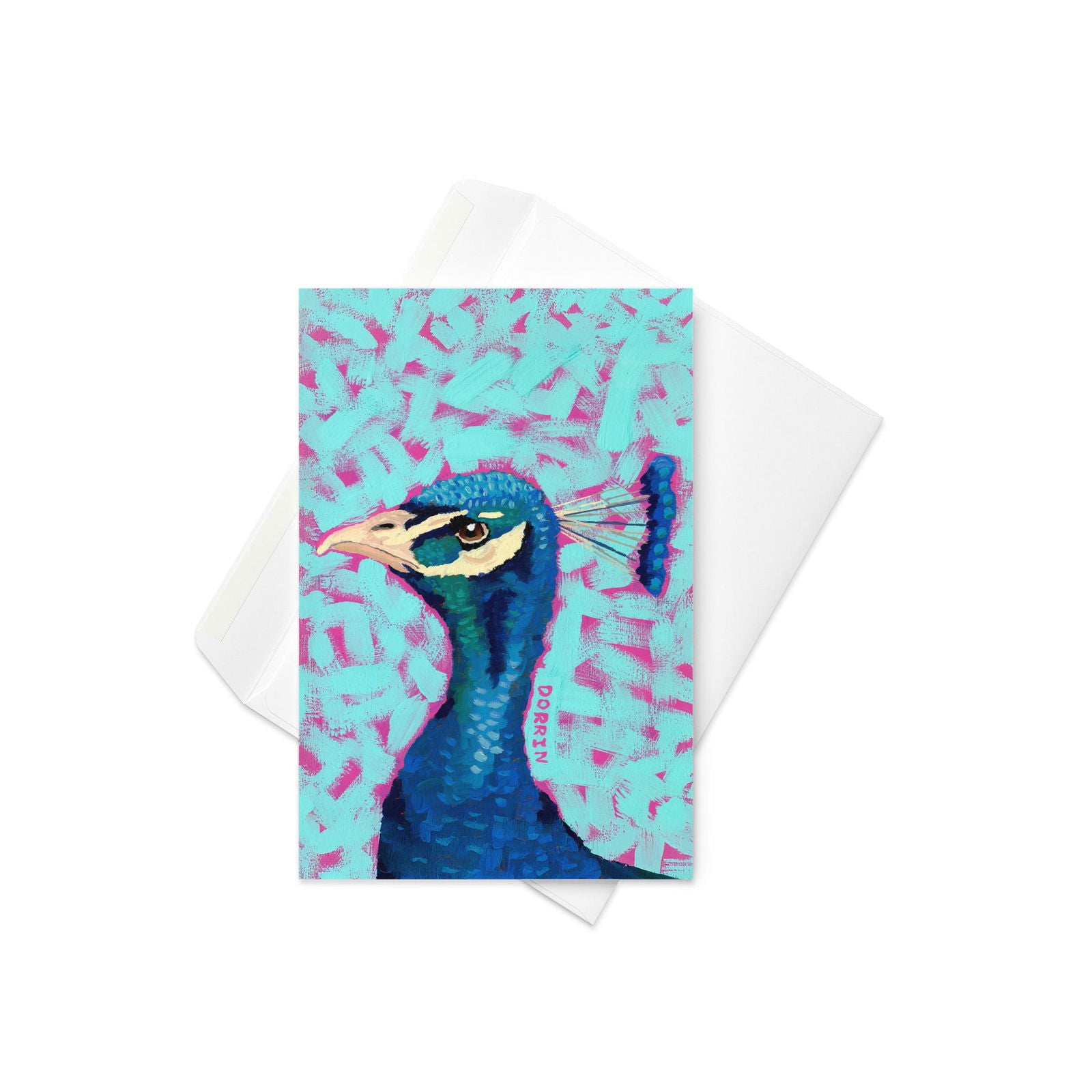 Peacock Greeting Cards - Dorrin Gingerich Art