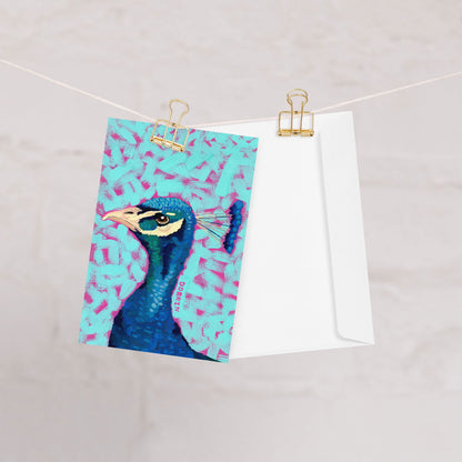 Peacock Greeting Cards - Dorrin Gingerich Art