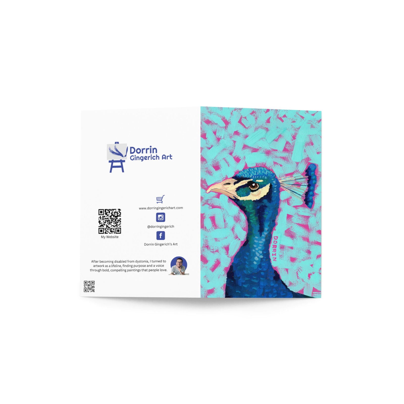Peacock Greeting Cards - Dorrin Gingerich Art