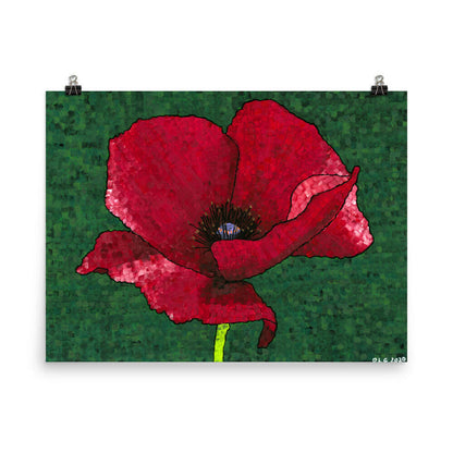 Poppy Flower 1 Art Print - Poppy Flower 1 Art Print - Dorrin Gingerich Art - Poppy 1 Matte Print Dorrin Gingerich Art