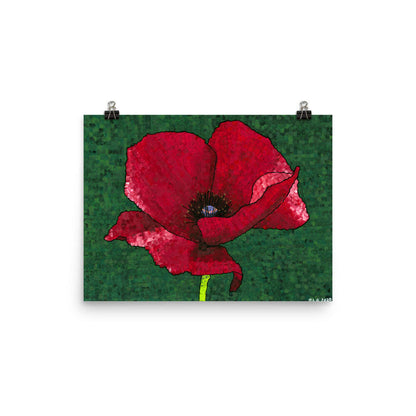 Poppy Flower 1 Art Print - Poppy Flower 1 Art Print - Dorrin Gingerich Art - Poppy 1 Matte Print Dorrin Gingerich Art