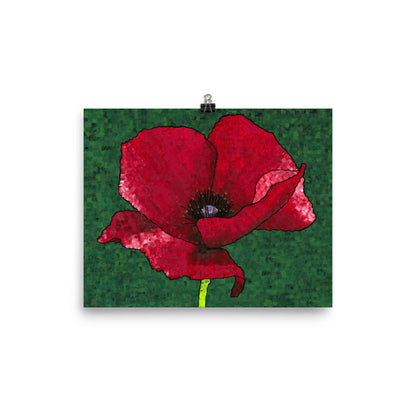 Poppy Flower 1 Art Print - Poppy Flower 1 Art Print - Dorrin Gingerich Art - Poppy 1 Matte Print Dorrin Gingerich Art