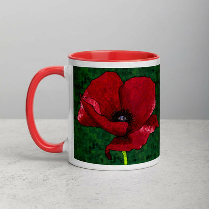Poppy Flower 1 Mug - Poppy Flower 1 Mug - Dorrin Gingerich Art - Poppy 1 Mug Dorrin Gingerich Art