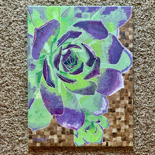SOLD | Succulent | 18x24 | ORIGINAL - SOLD | Succulent | 18x24 | ORIGINAL - Dorrin Gingerich Art - SOLD | Succulent | 18x24 | ORIGINAL Dorrin Gingerich Art