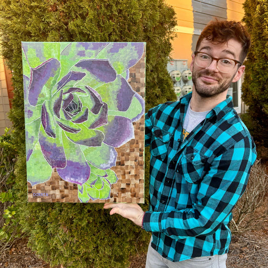 SOLD | Succulent | 18x24 | ORIGINAL - SOLD | Succulent | 18x24 | ORIGINAL - Dorrin Gingerich Art - SOLD | Succulent | 18x24 | ORIGINAL Dorrin Gingerich Art