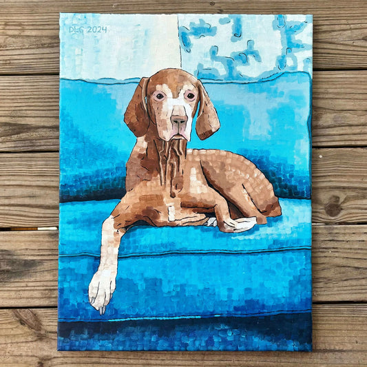 SOLD | Vizsla Dog | 18x24 | ORIGINAL - SOLD | Vizsla Dog | 18x24 | ORIGINAL - Dorrin Gingerich Art - SOLD | Vizsla Dog | 18x24 | Acrylic Paint on Canvas Dorrin Gingerich Art