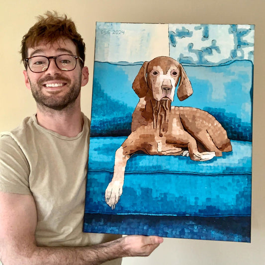 SOLD | Vizsla Dog | 18x24 | ORIGINAL - SOLD | Vizsla Dog | 18x24 | ORIGINAL - Dorrin Gingerich Art - SOLD | Vizsla Dog | 18x24 | Acrylic Paint on Canvas Dorrin Gingerich Art