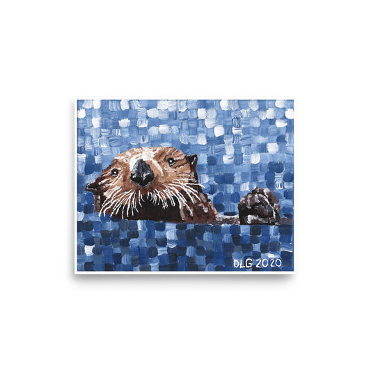 Sea Otter - Art Print - Sea Otter - Art Print - Dorrin Gingerich Art - Otter 1 Matte Print Dorrin Gingerich Art